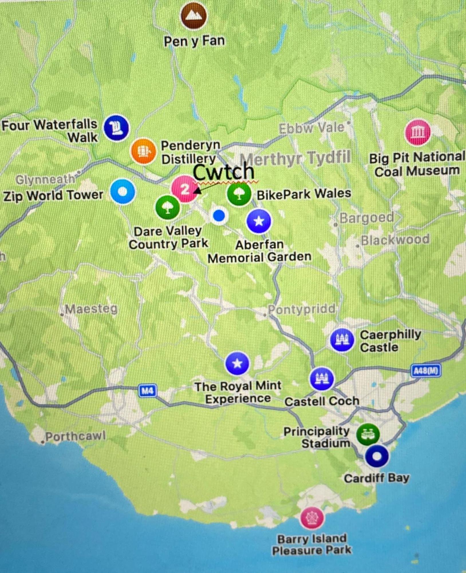 The Cwtch, Log Fire, Sleeps 6, Nr Zip World, Brecon And Bike Park Wales Villa Aberdare Eksteriør billede